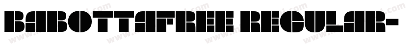 BabottaFree Regular字体转换